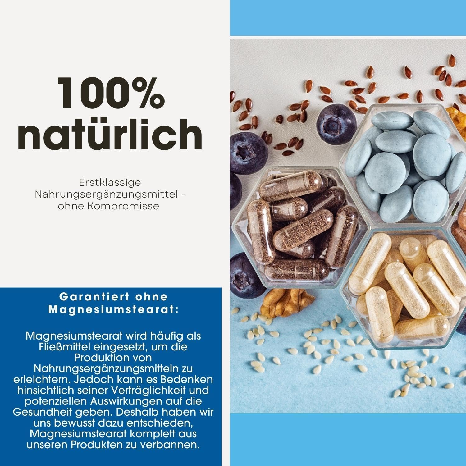 Detalle de Fair & Pure Co-Enzym Q10 200 mg – 60 Kapseln, vegan, hergestellt in Deutschland