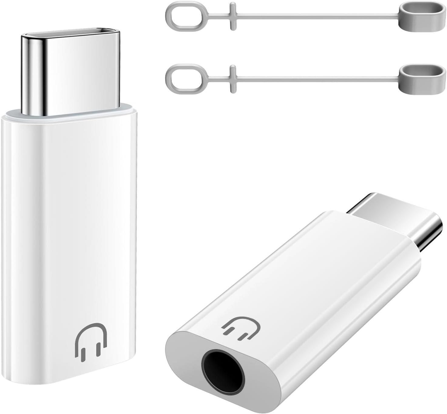 Detalle de TiMOVO Adattatore USB-C a cuffie da 3,5 mm con DAC integrato – bianco