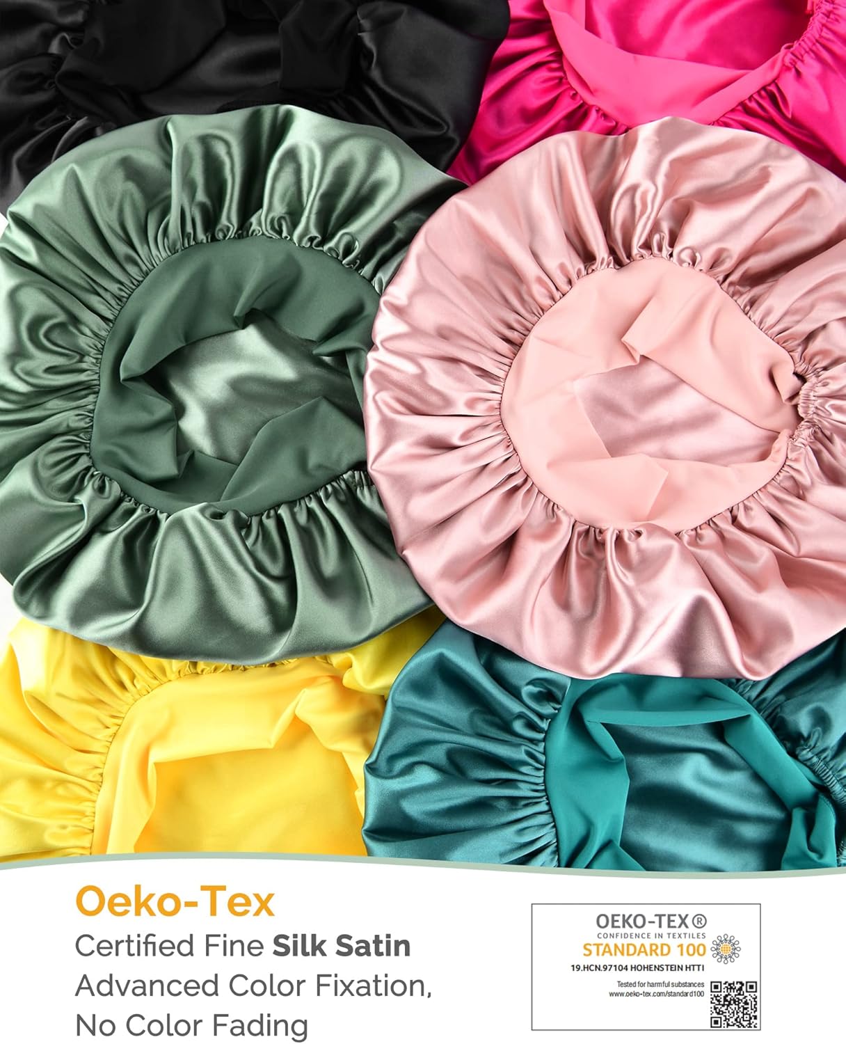 Thumbnail 5 de YANIBEST Double Layer Silk Bonnet for Sleeping Women with Tie Band