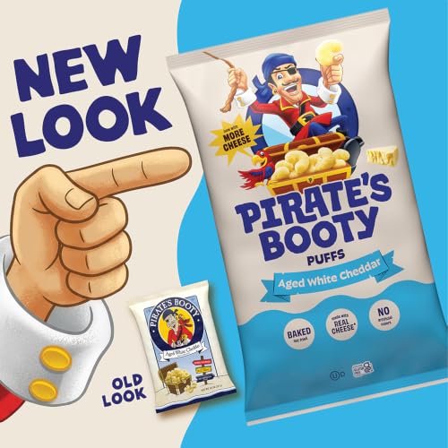 Thumbnail 7 de Pirate's Booty Aged White Cheddar Cheese Puffs Bags (0.5 oz, 24 Count)