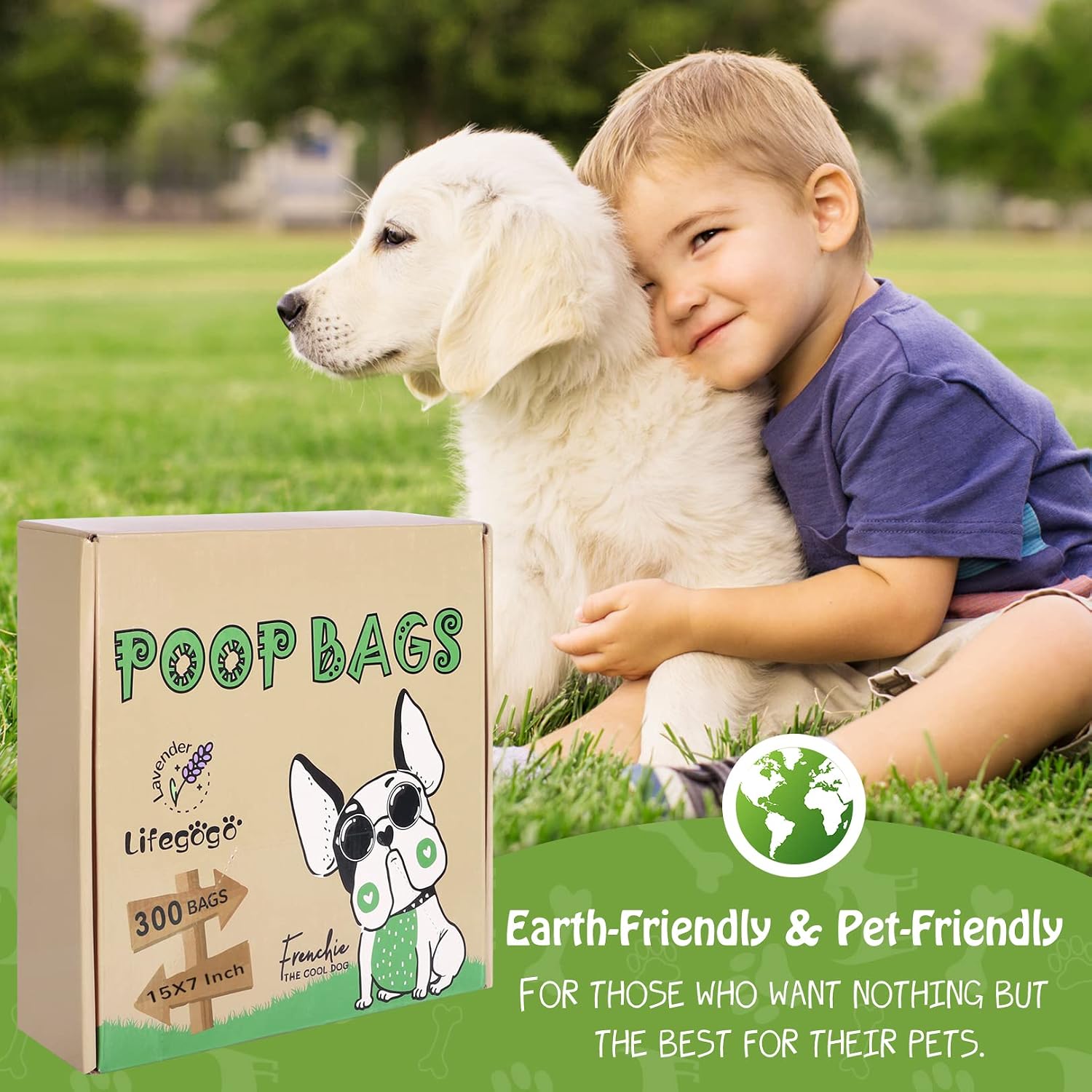 Thumbnail 5 de Dog Poo Bags with Tie Handles 300-Pack