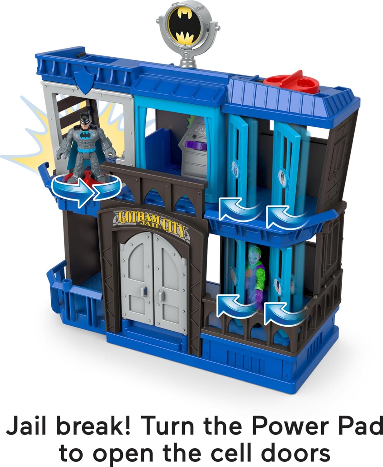 Thumbnail 4 de Fisher-Price Imaginext DC Super Friends Prigione di Gotham City: playset prigione con Batman e Joker