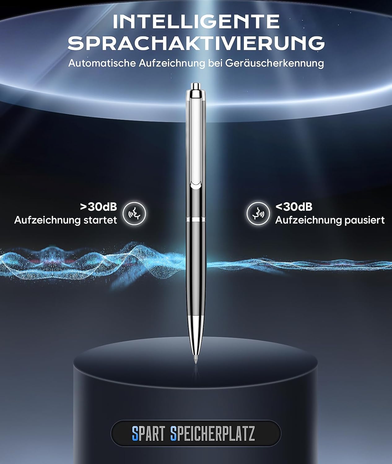 Thumbnail 4 de 72GB USB-C Diktiergerät Sprachrekorder
