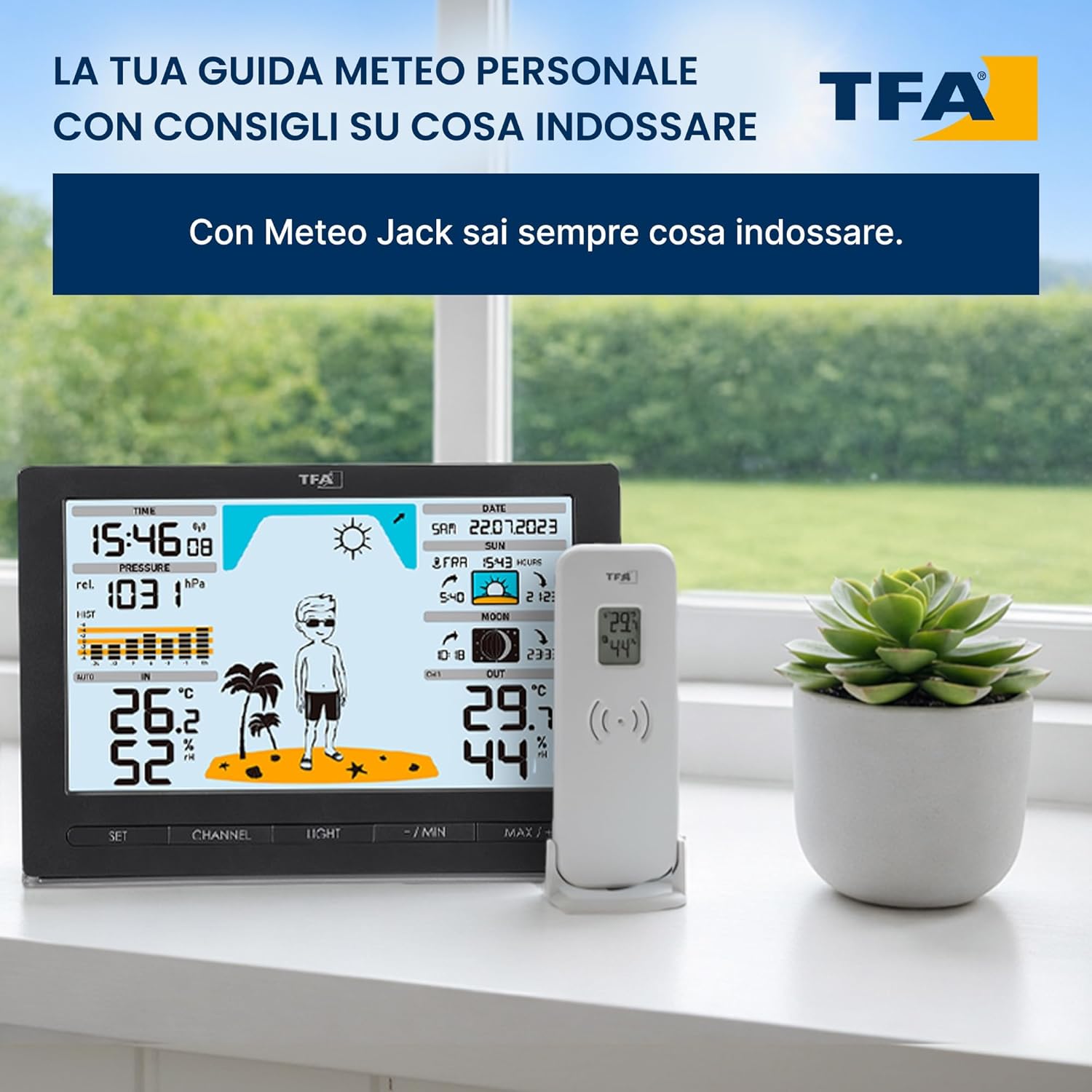 Detalle 2 de TFA Dostmann METEO JACK stazione meteo wireless