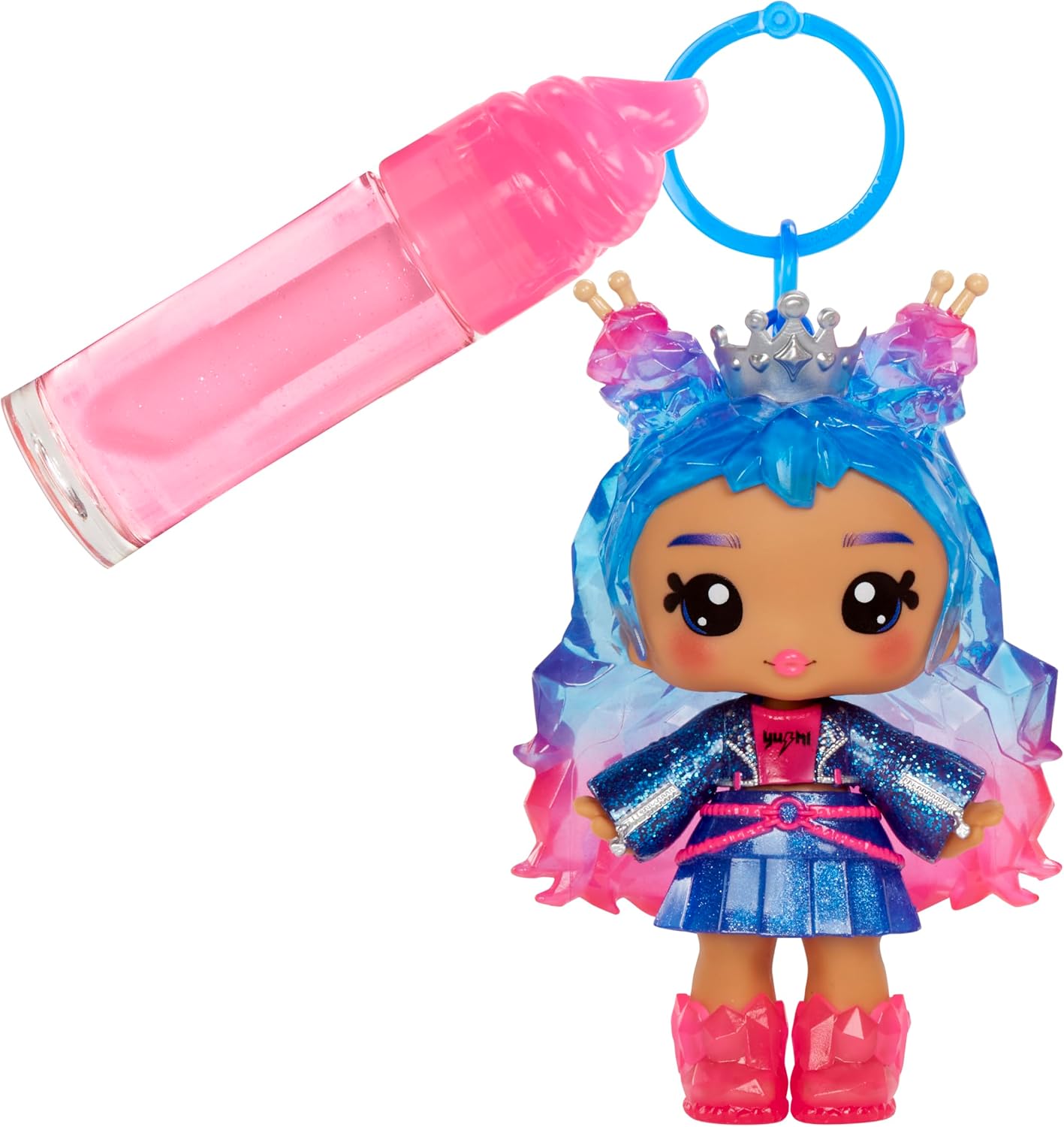 Detalle 1 de Yummiland Core Character 4 – liten docka med läppglans, rosenröd plast