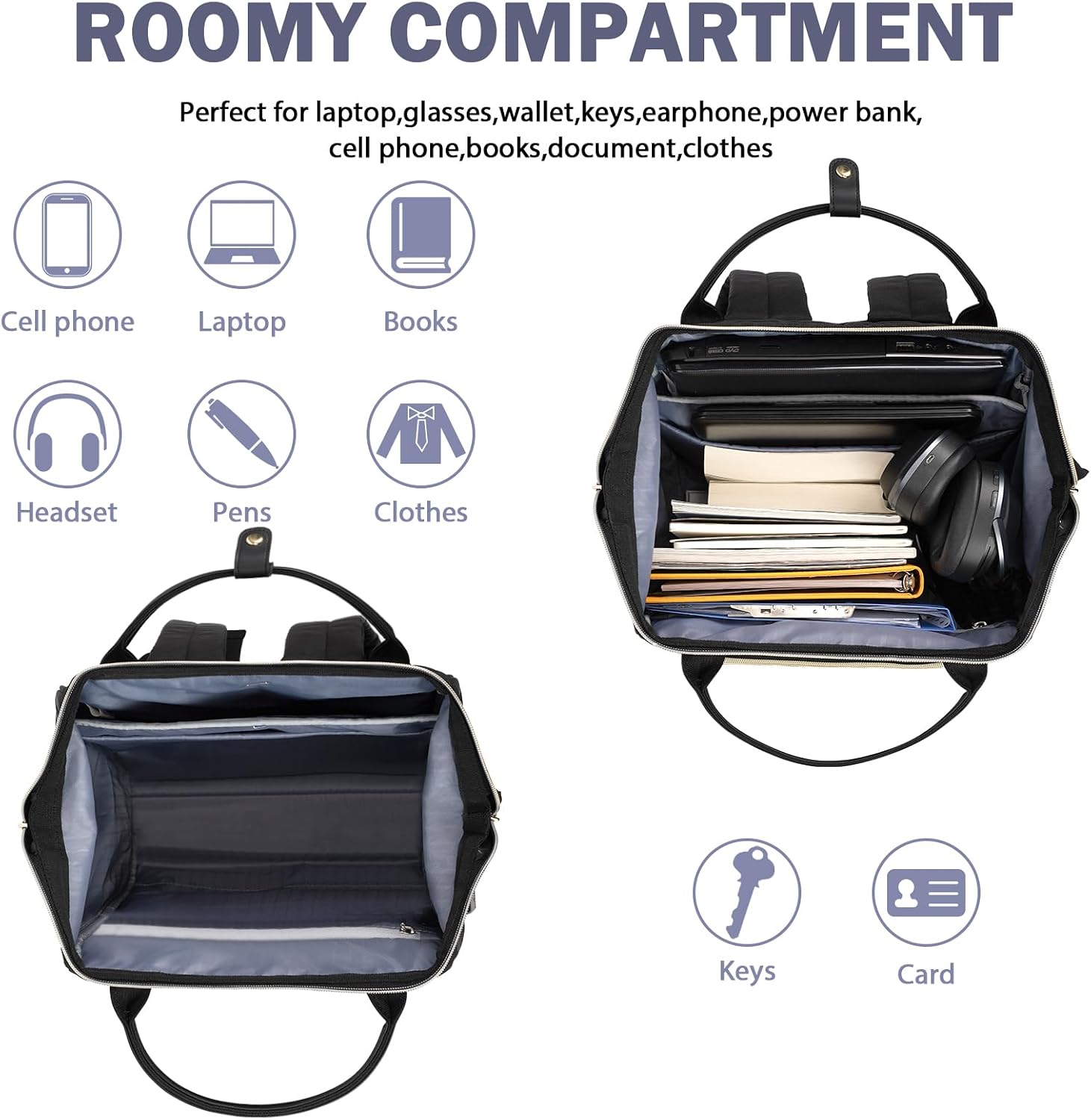 Thumbnail 2 de EMPSIGN Laptop Rucksack Damen 17.3 Zoll – Wasserdicht, Elegant & Vielseitig