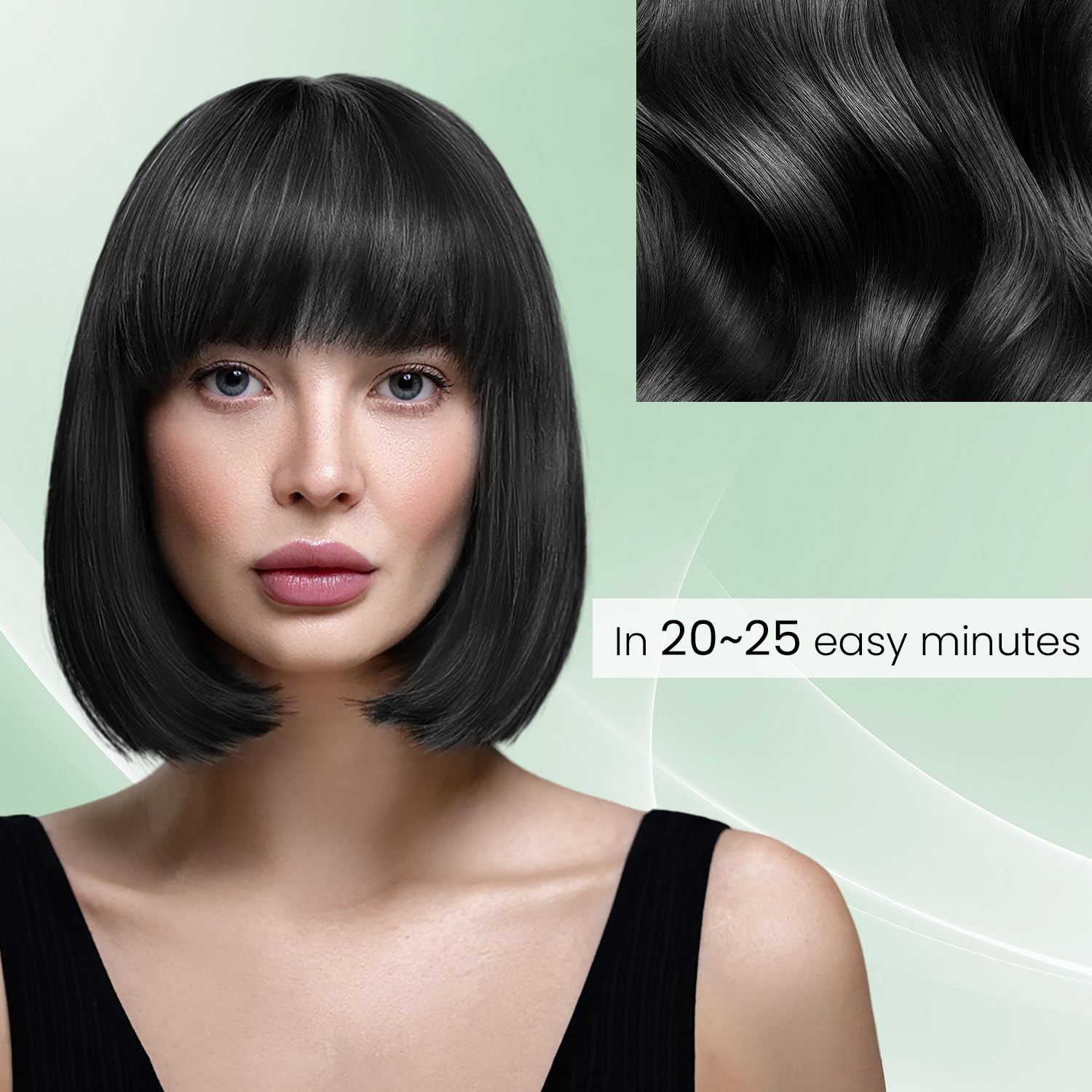 Detalle de KAISASA Black Hair Dye Shampoo 16.9 fl.oz