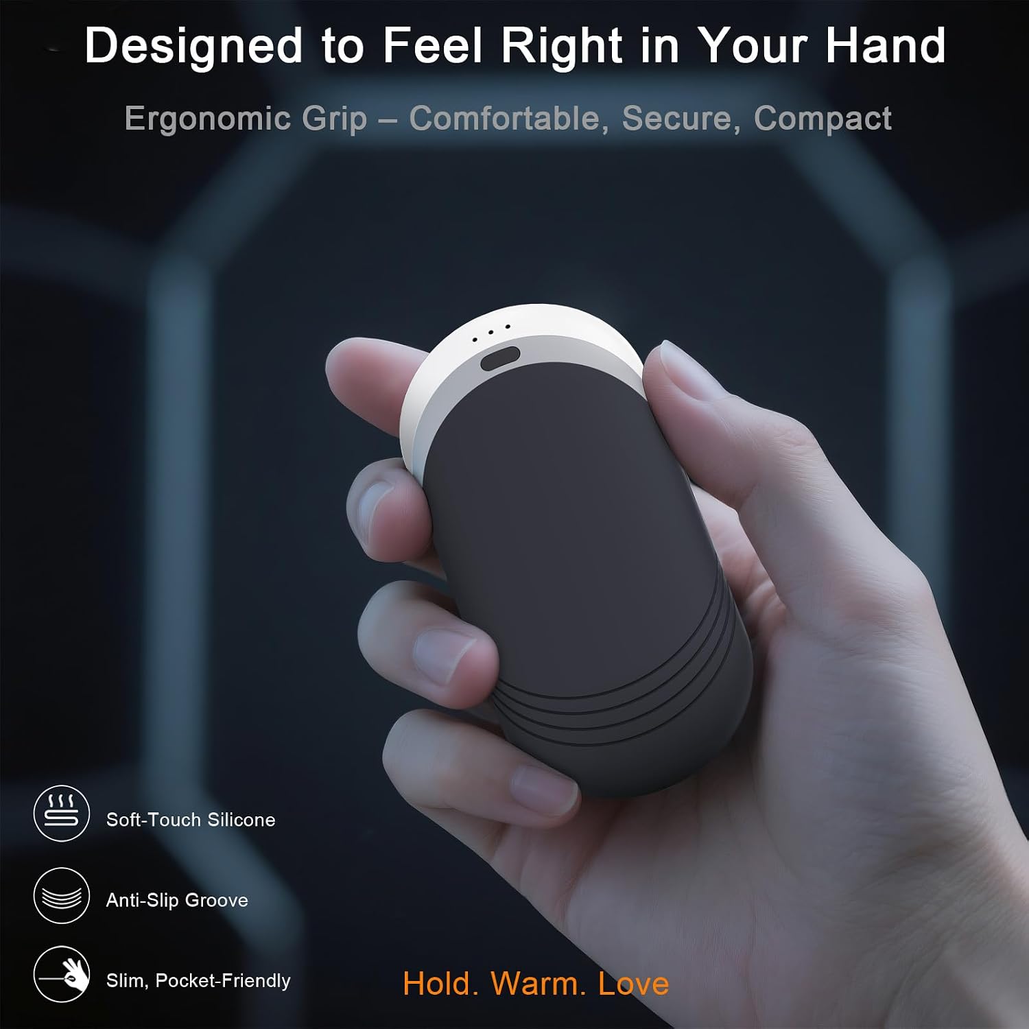 Detalle 2 de Karecel KS-21 Rechargeable Hand Warmers, 2-Pack with Thermal Silicone