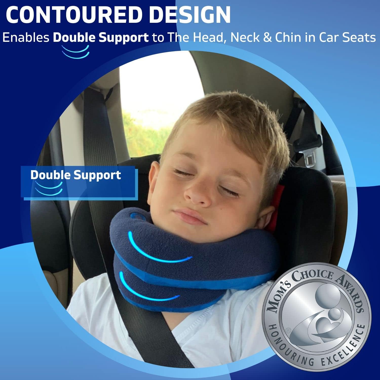 Thumbnail 1 de BCOZZY Kids chin supporting travel pillow for ages 8–12 (medium) – travel essential for car seats and flights