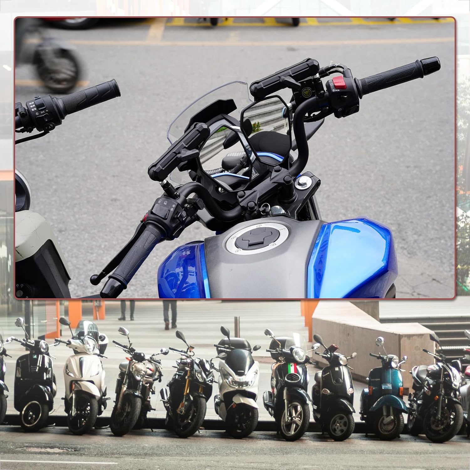 Thumbnail 6 de Evermotor 360° Motorcycle Mirrors — E-Mark, 2-Pack