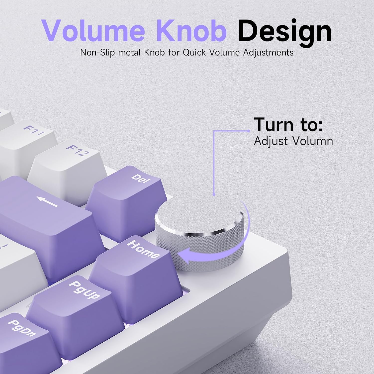 Thumbnail 2 de Ajazz AK820 75% Hot Swappable Mechanical Keyboard with Volume Knob