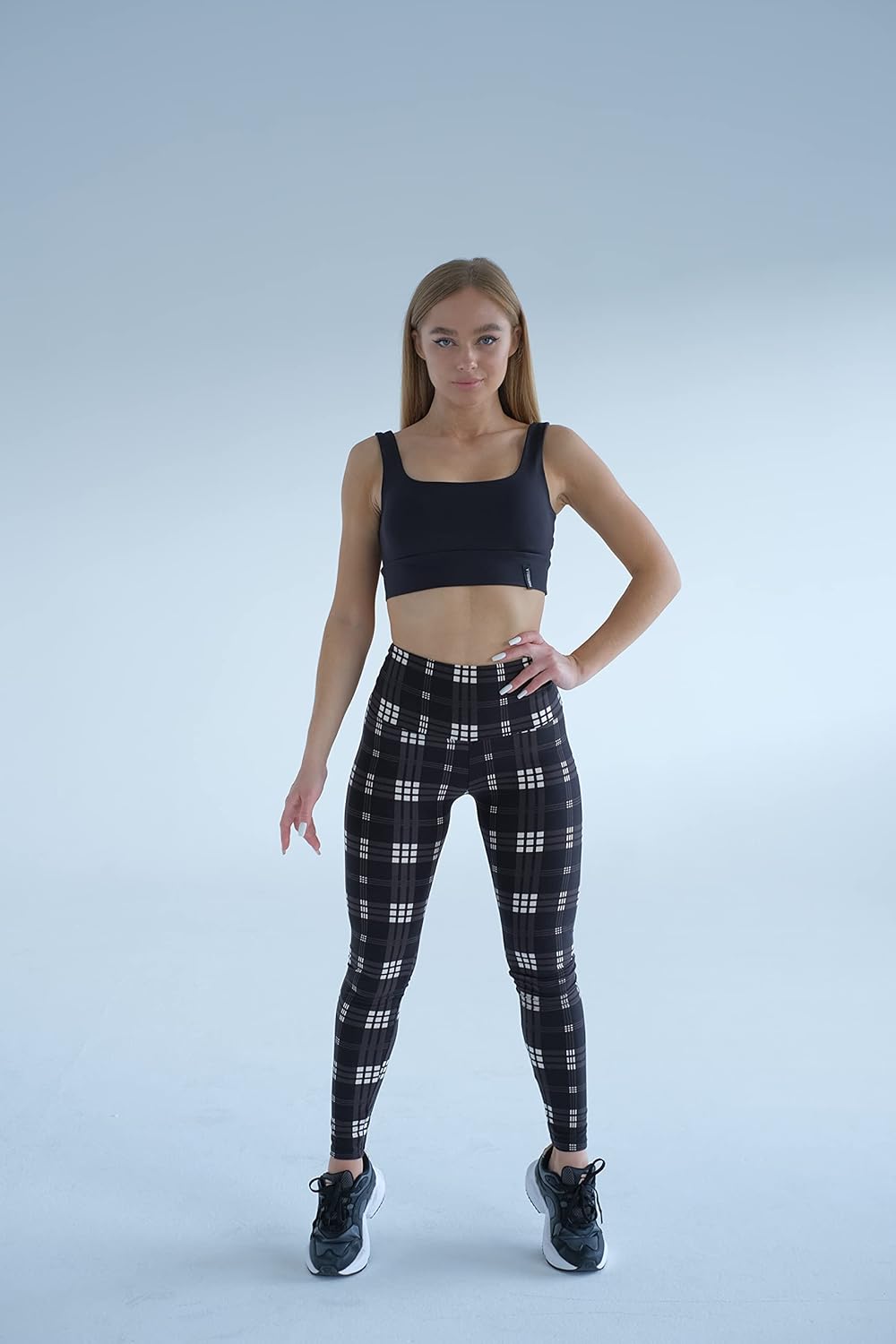 Thumbnail 1 de Luxleg High Waist Active Workout Leggings – Tummy Control, Soft Ankle Length (Black Camouflage)