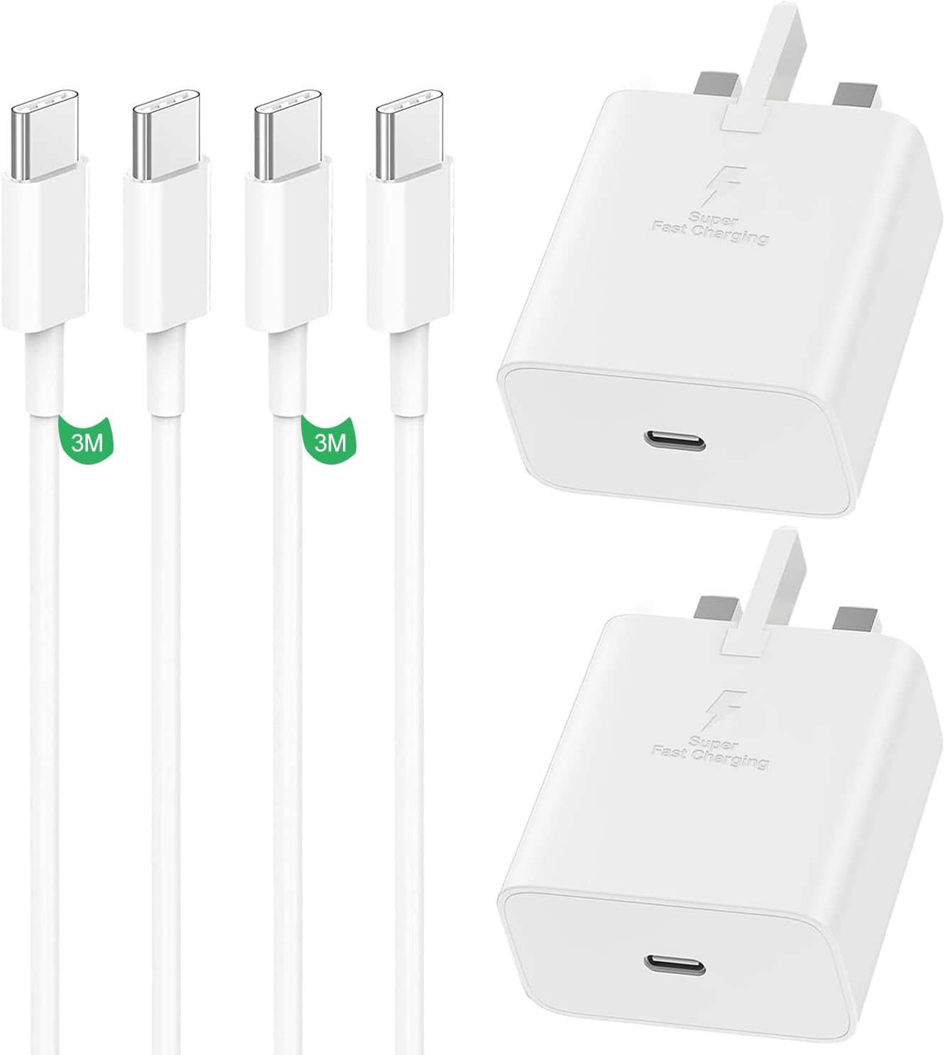 Detalle de Samsung Fast Charger 25W 2m cable pack