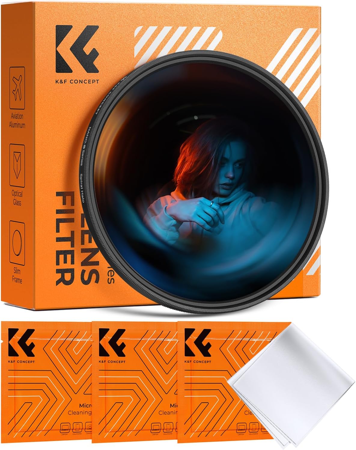 Detalle de K&F CONCEPT Halo Effektfilter 77mm