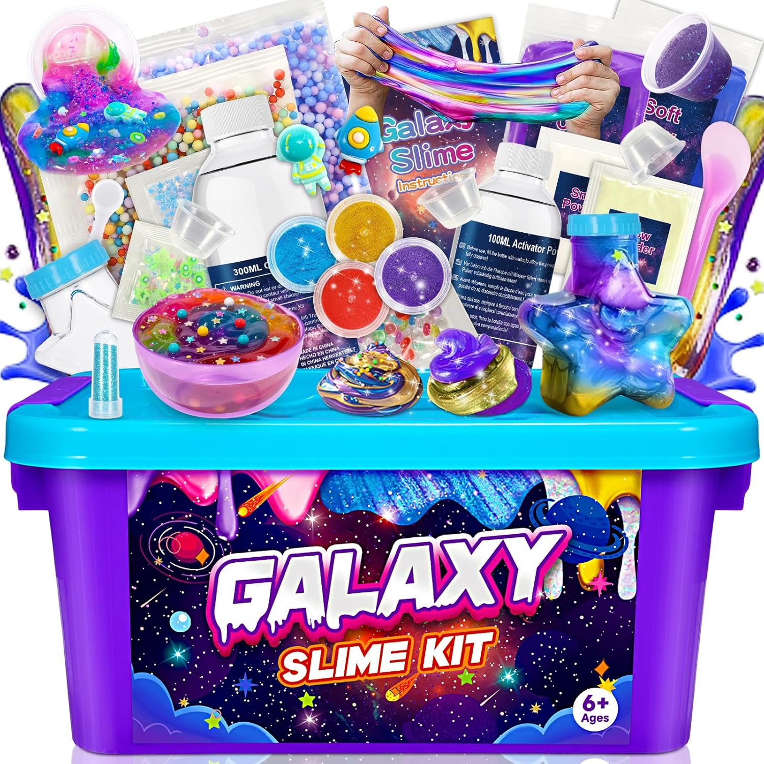 Detalle de Hapikids Schleim Selber Machen Set – kreatives DIY‑Schleimlabor für Kinder 6–12 Jahre