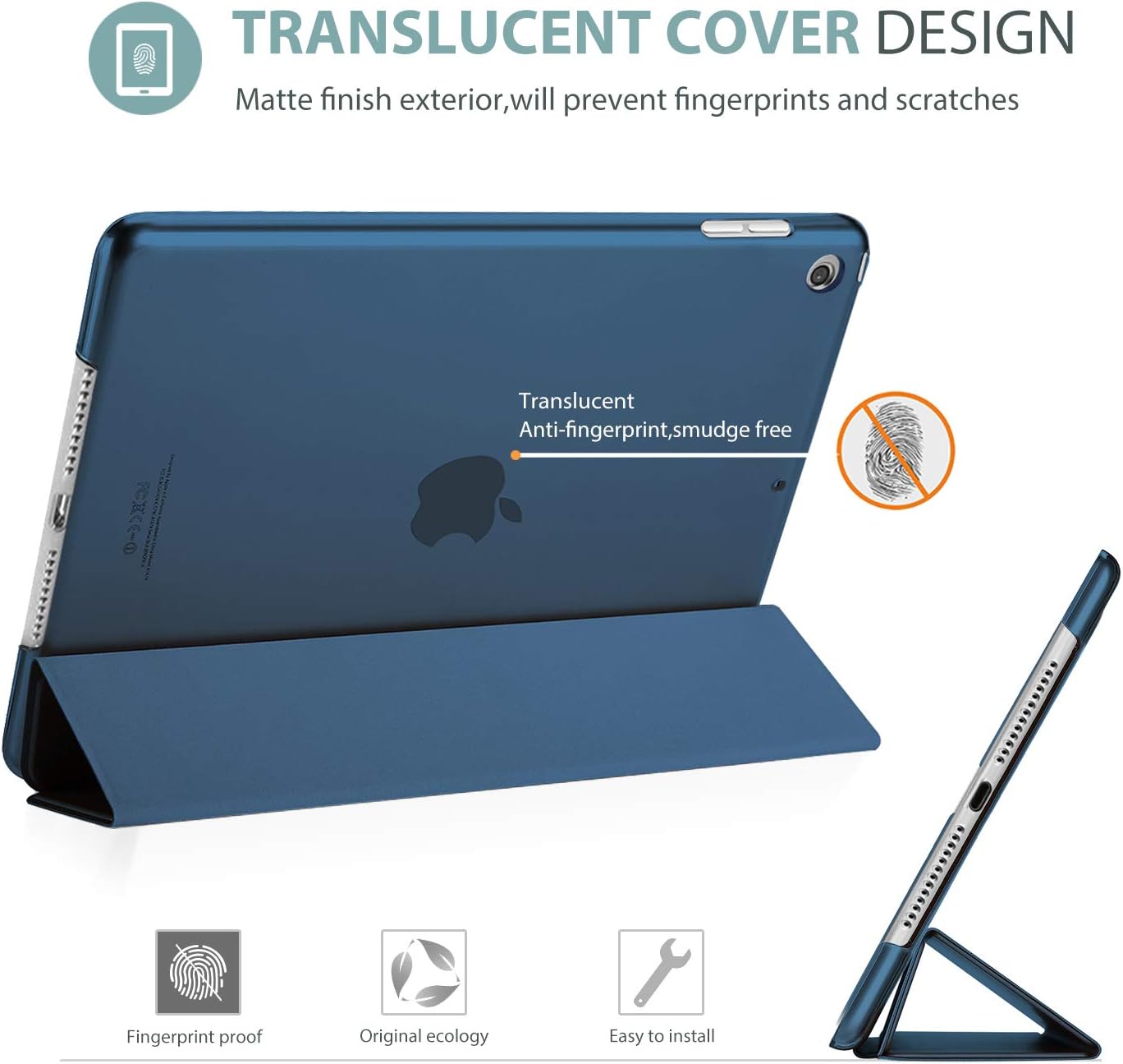 Thumbnail 3 de ProCase iPad 10.2 Case Slim Translucent Navy