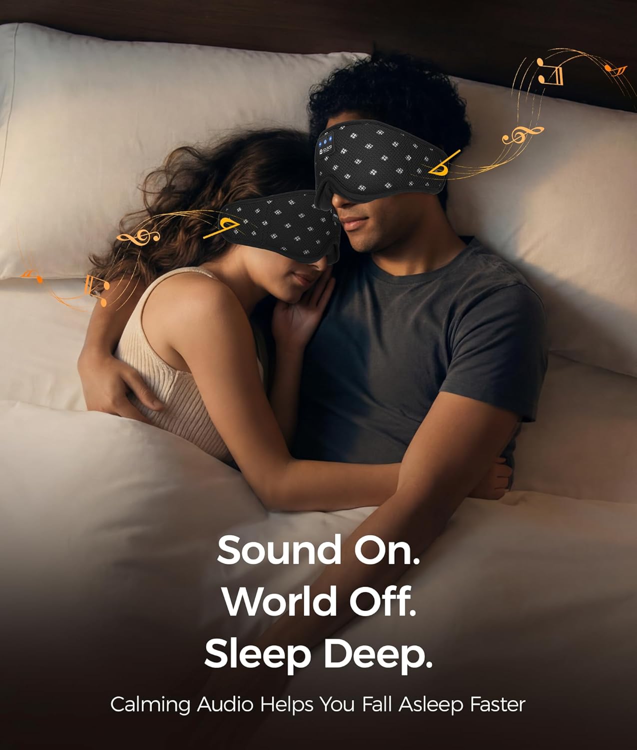 Detalle de LOVE EYE Sleep Mask Headphones Bluetooth sleep mask