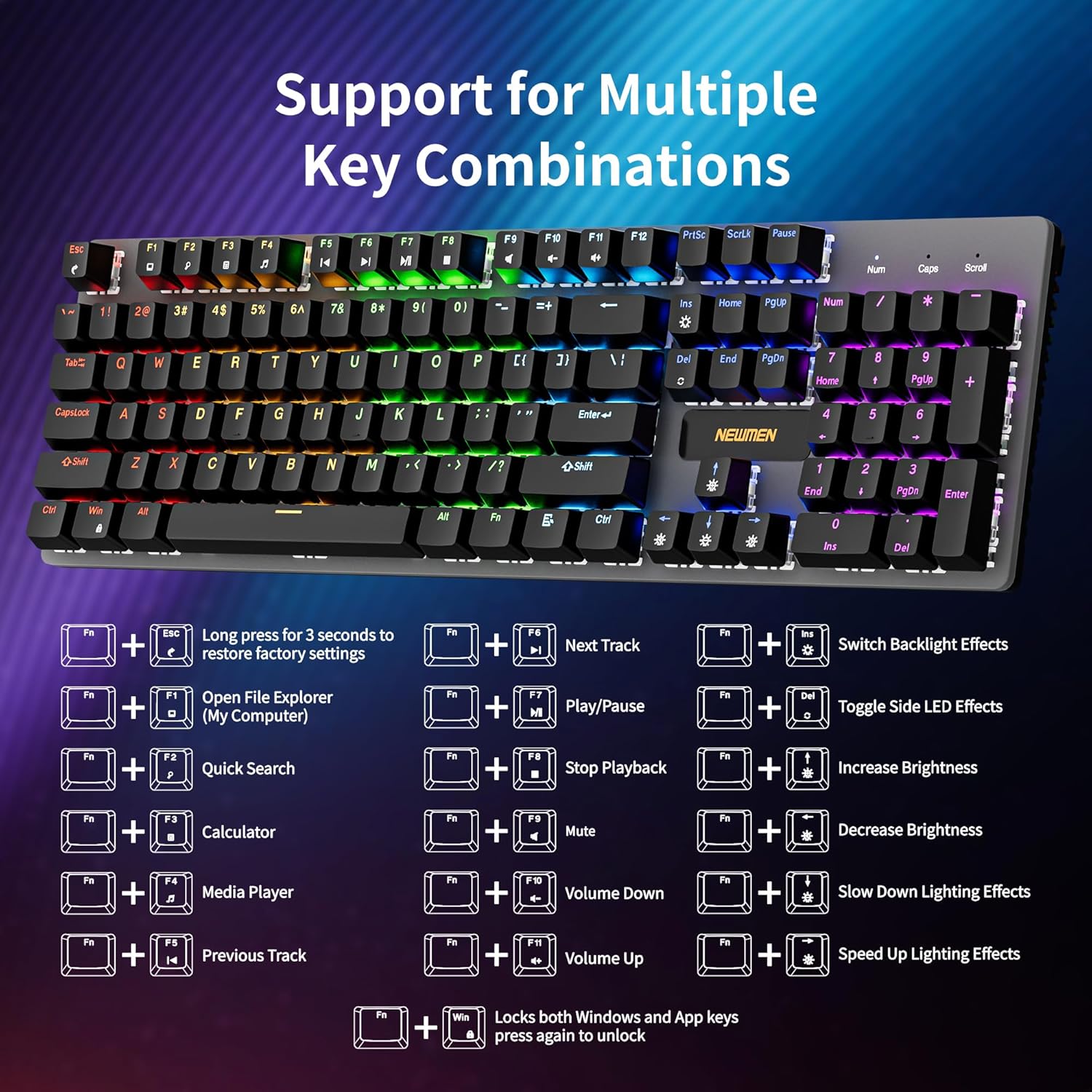 Thumbnail 6 de NEWMEN GM325Pro Wired Mechanical Gaming Keyboard