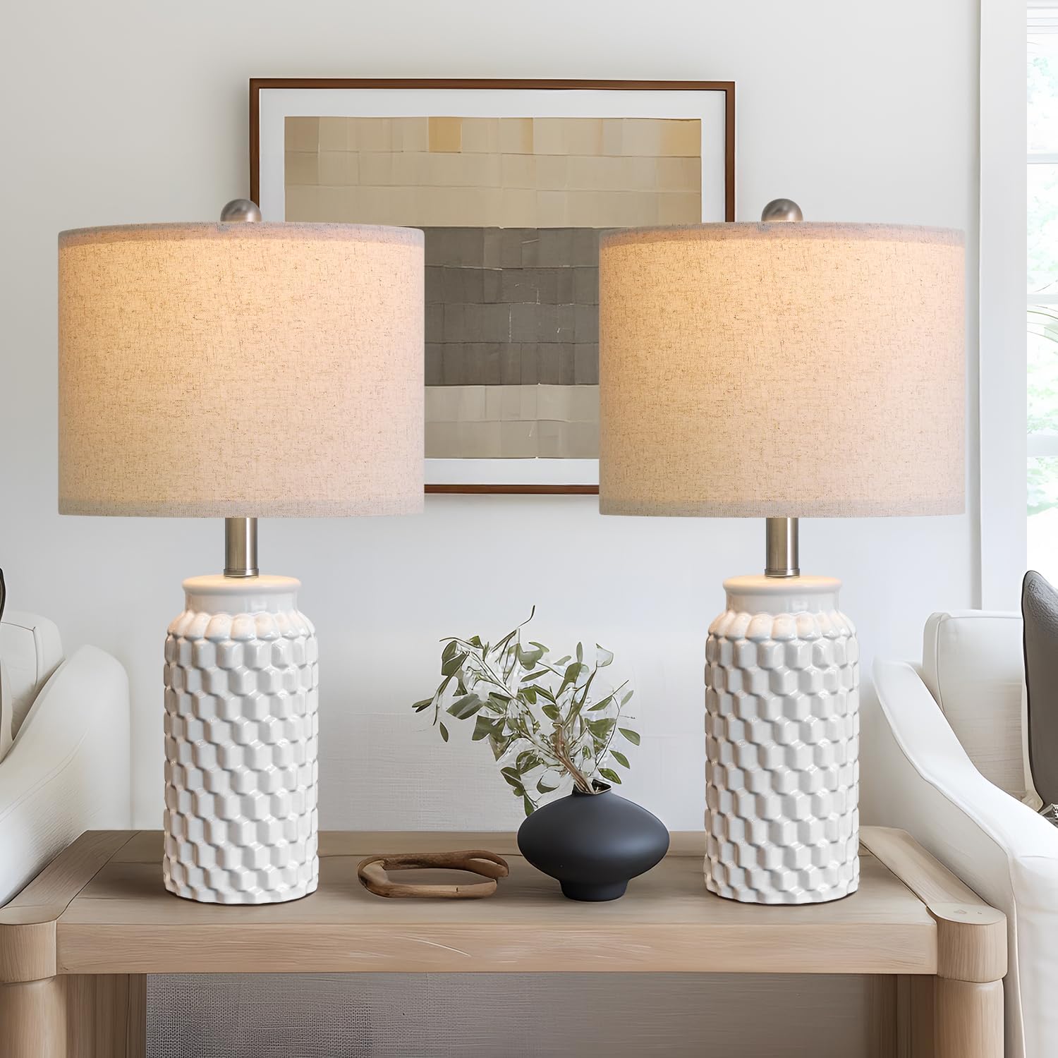 Detalle de USumkky Ceramic Table Lamps, Set of 2