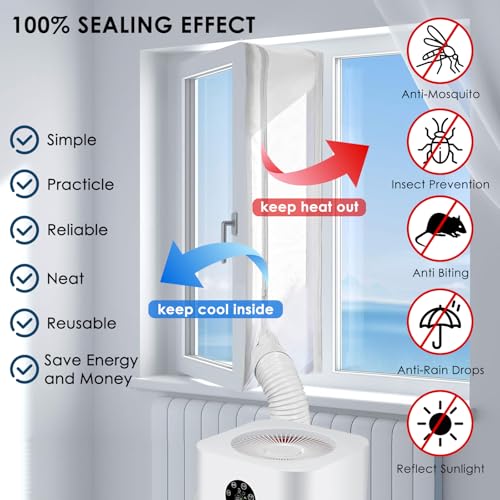 Thumbnail 3 de Wbbrbbr Fensterabdichtung für Mobile Klimageräte, 300 cm – Wirksame Abdichtung für Fenster, Dachfenster und Flügelfenster