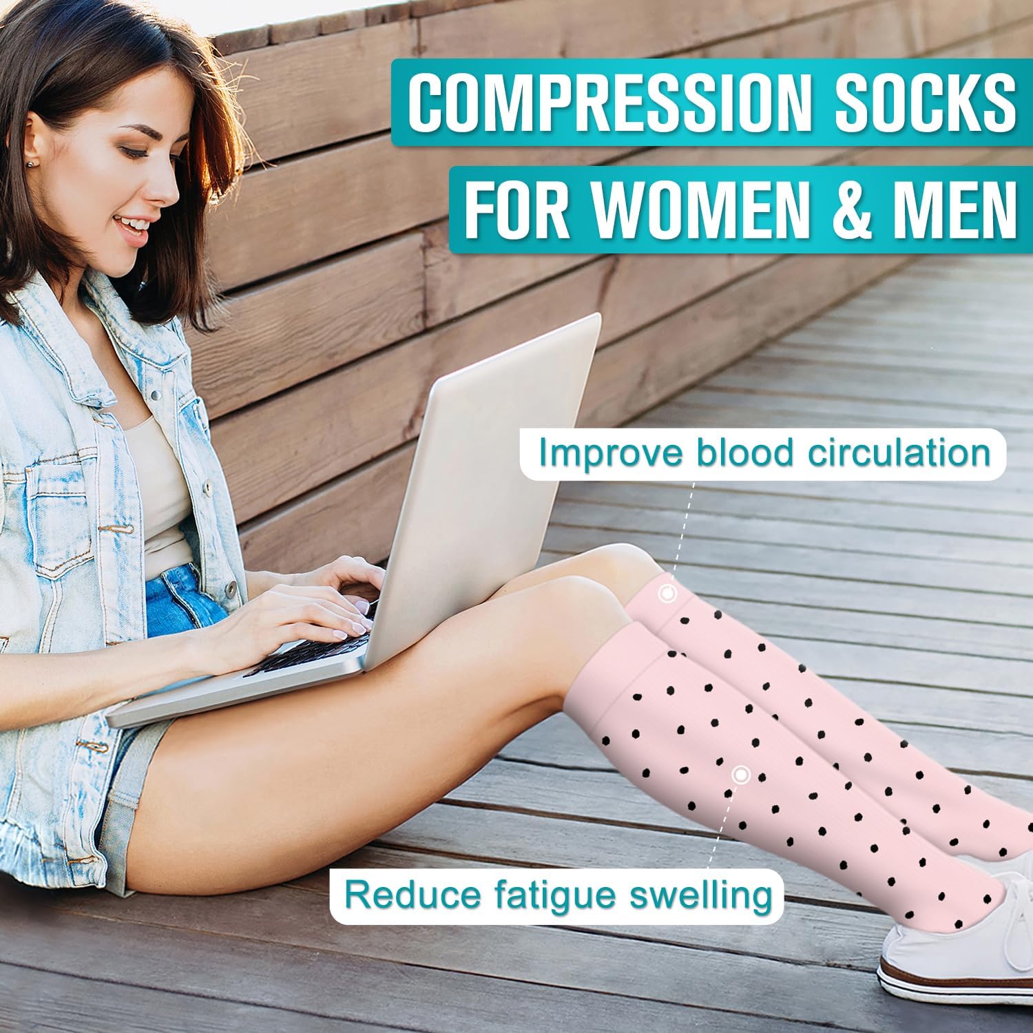 Detalle de BLUEENJOY Copper Compression Socks 6 pairs