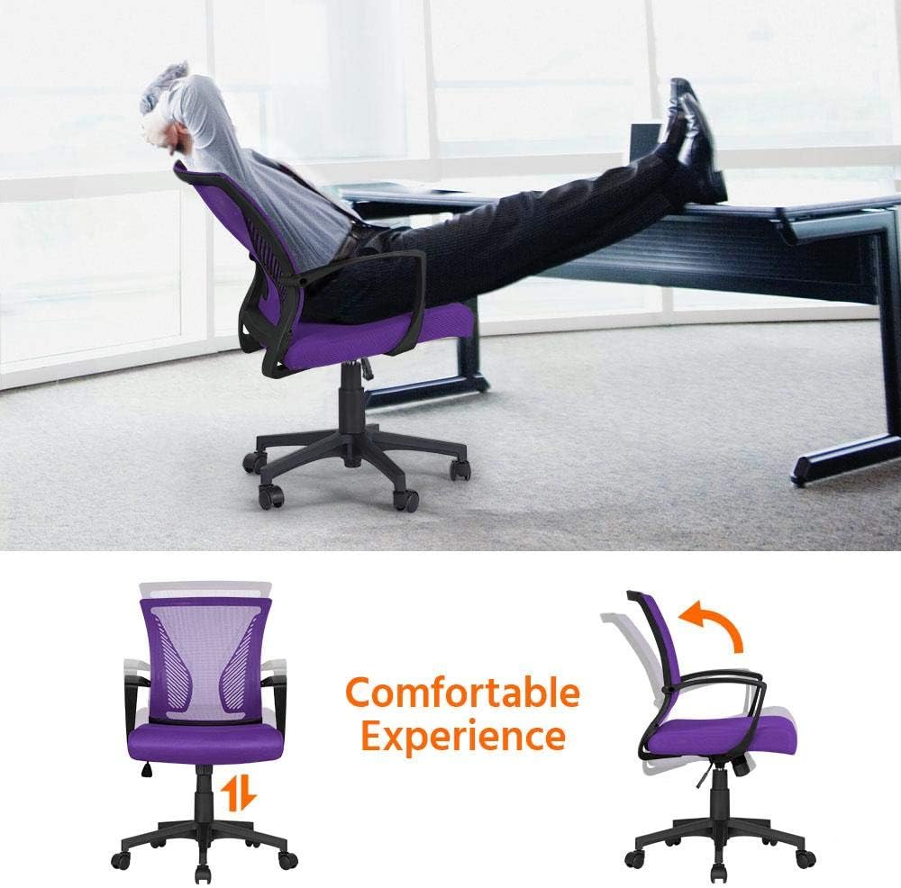Thumbnail 4 de Yaheetech Sedia da Ufficio Ergonomica 136 kg
