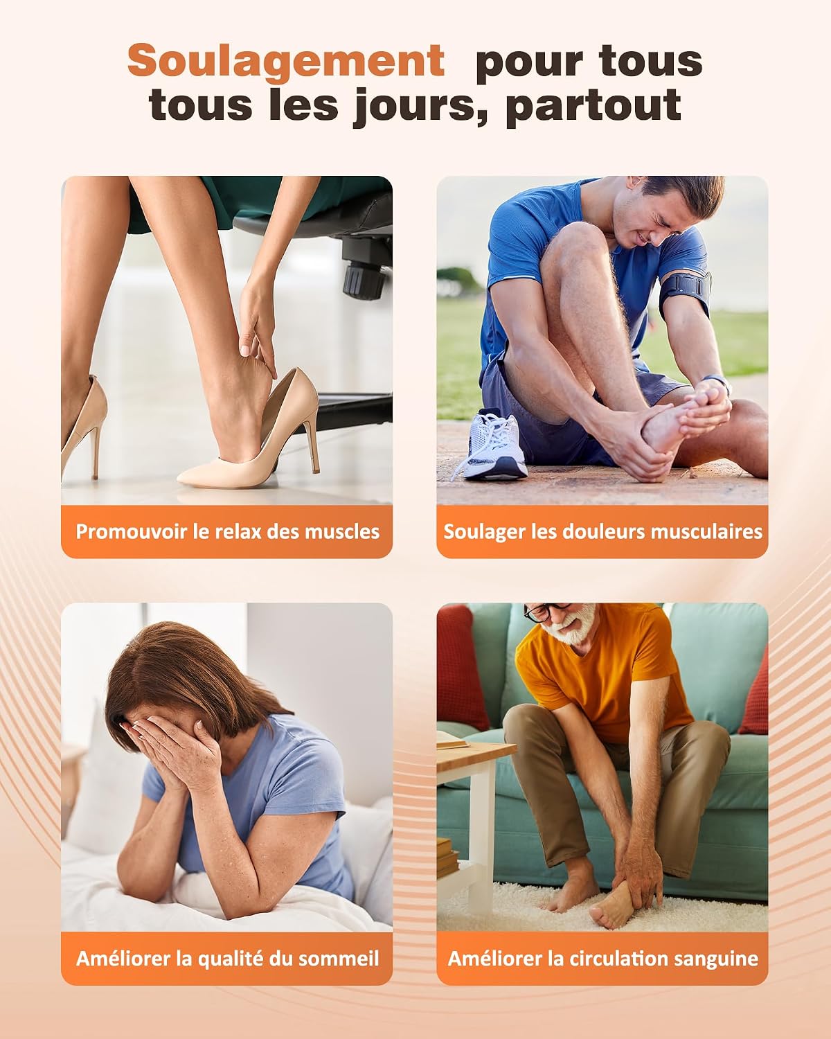 Thumbnail 4 de KNQZE Shiatsu Masseur de Pieds avec Chaleur