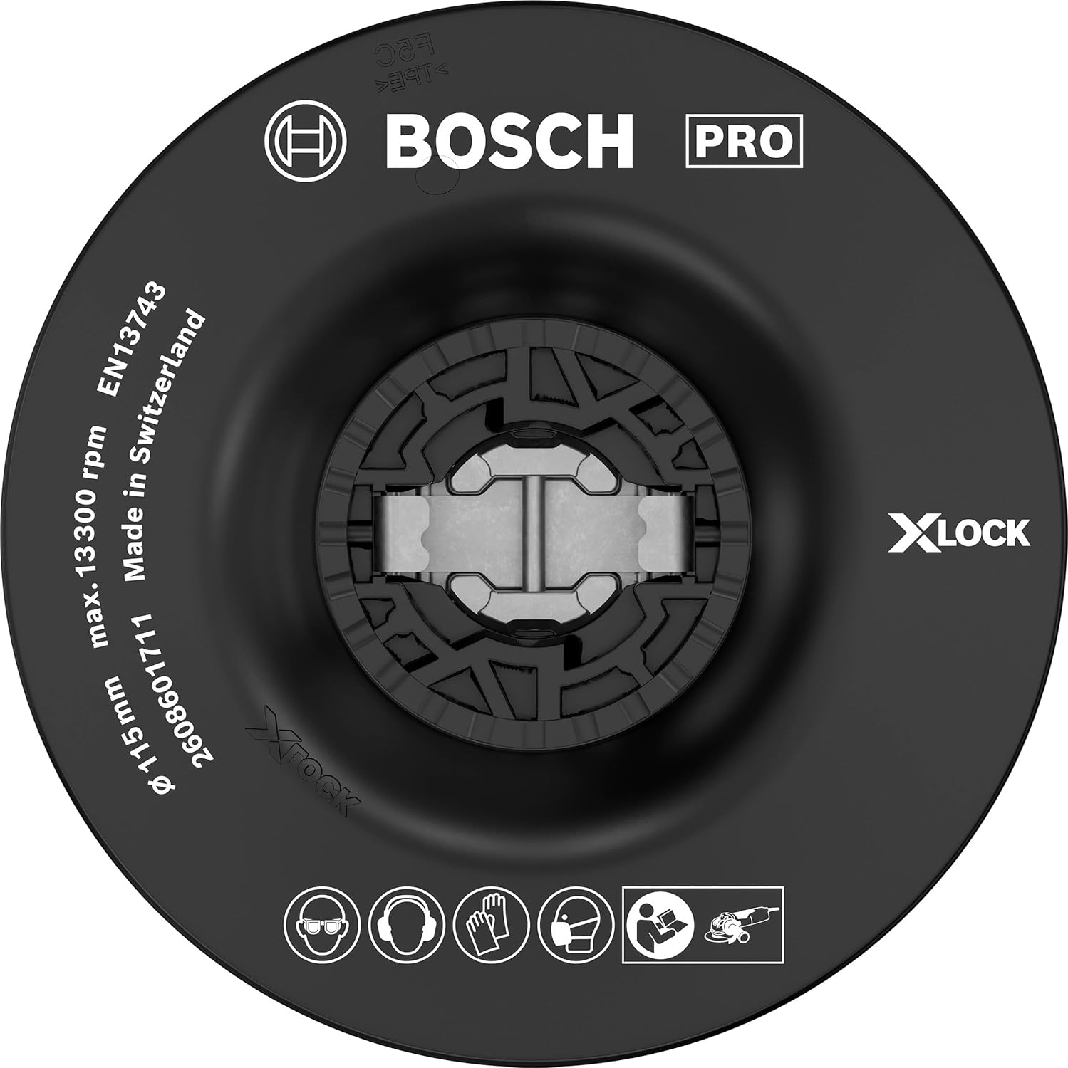Thumbnail 6 de Bosch 1x PRO Backing Pad X-Lock für kleine Winkelschleifer, Ø115 mm, hart