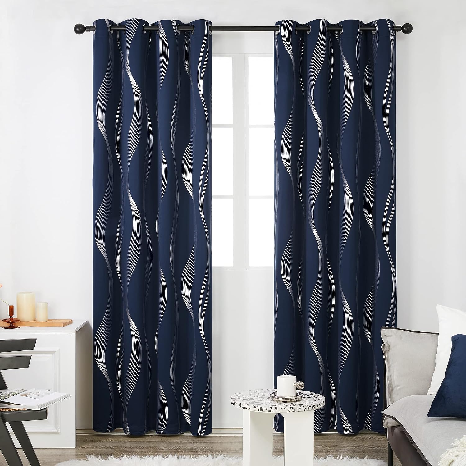Detalle 2 de Deconovo Kids blackout curtains 66 x 72 in
