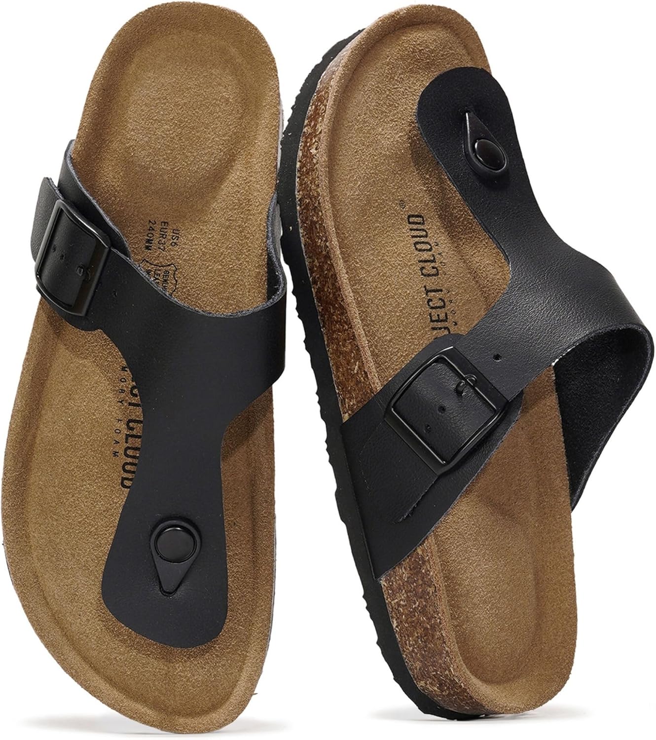 Thumbnail 5 de Project Cloud 100% Genuine Leather Thong Sandals for Women