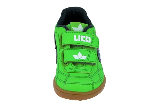 Detalle de Lico Bernie V Hallenschuhe für Kinder – Grün Marine Weiß, 37 EU