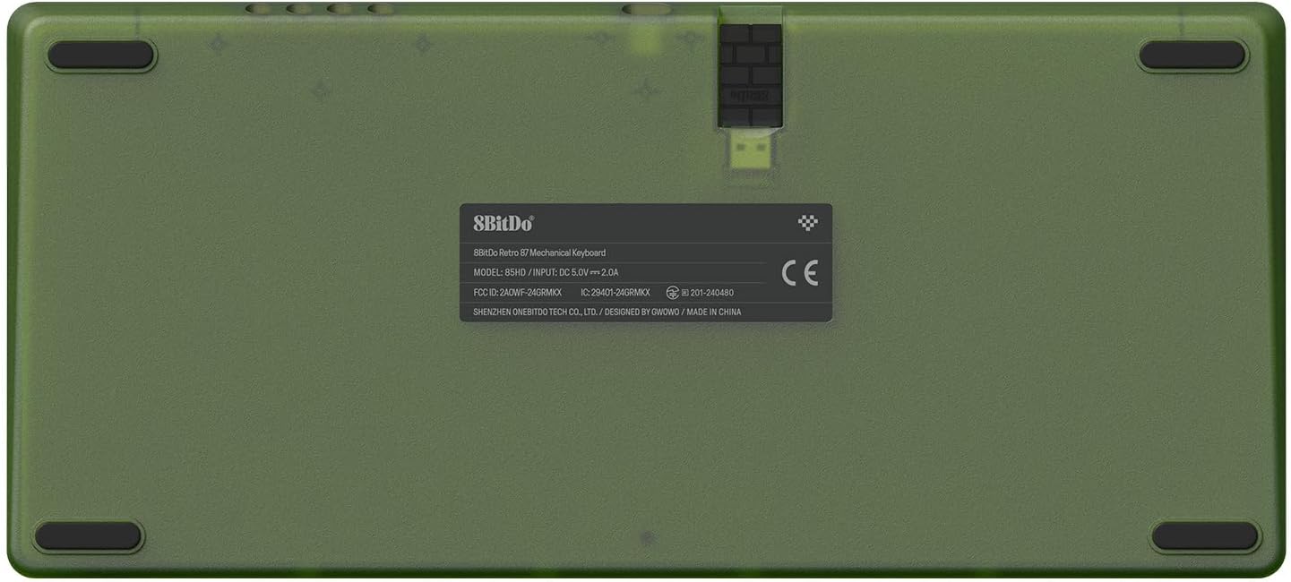 Thumbnail 4 de 8Bitdo Retro 87 clavier mécanique Bluetooth/2,4G RGB Hot Swappable — édition Xbox (QWERTY anglais)