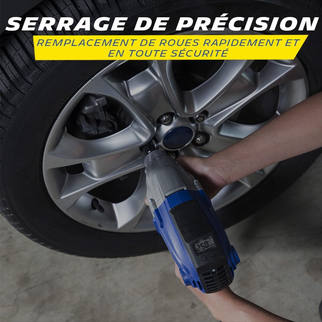 Thumbnail 4 de MICHELIN Clé à choc 230V, visseuse/déboulonneuse pour écrous de roues — 1050 W, 2200 t/min