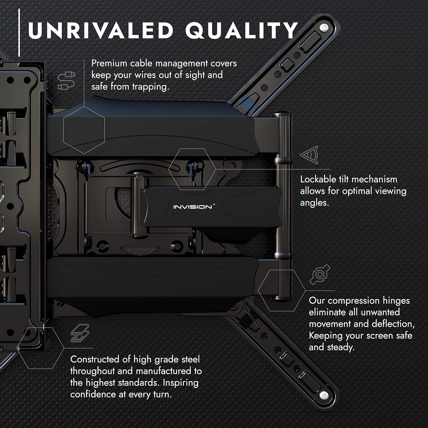 Detalle 2 de Invision TV Wall Mount for 24–60" TVs 400x400 VESA