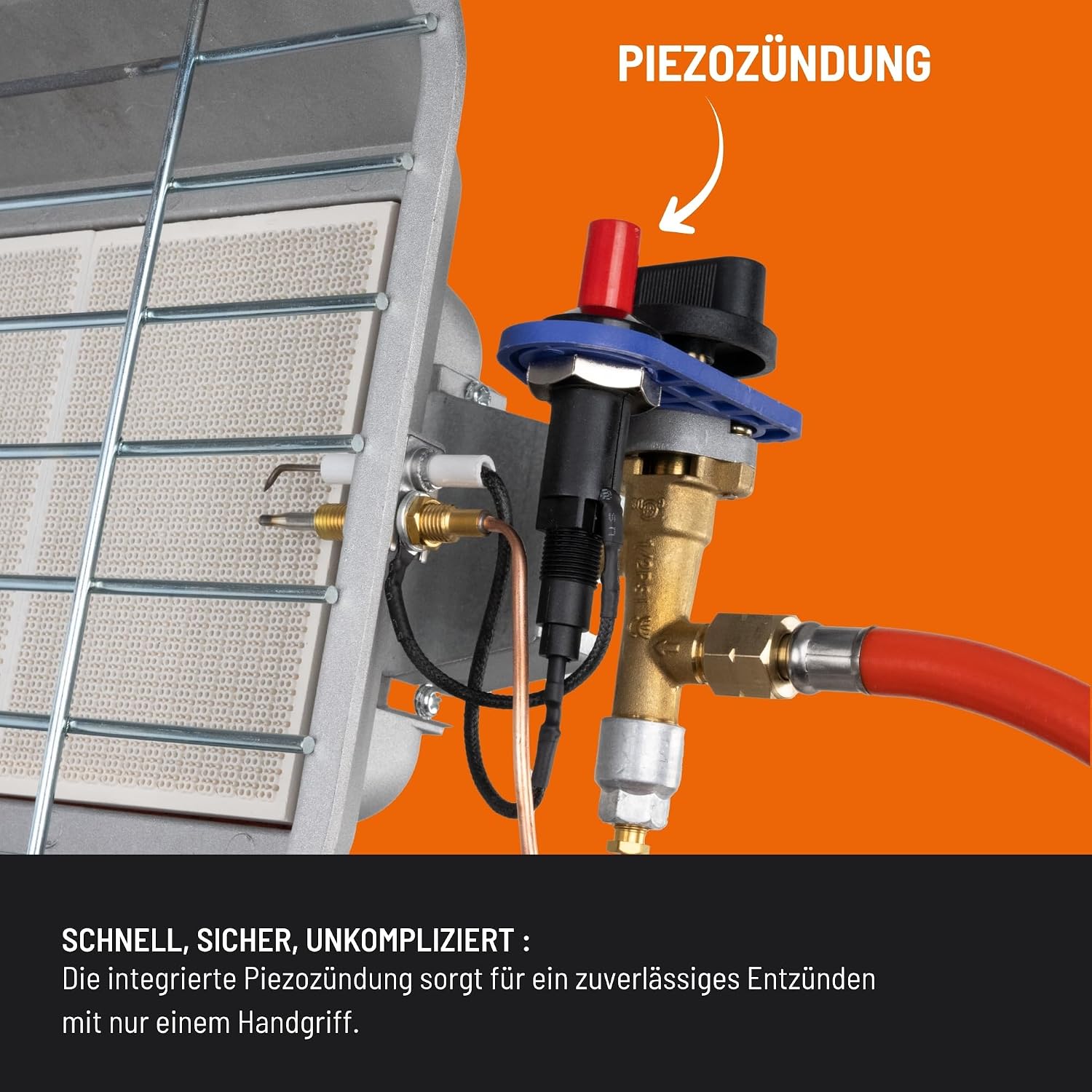 Thumbnail 4 de Güde Ghs 4200 (17306) Gas Heater with Piezo Ignition, 4.5 kW
