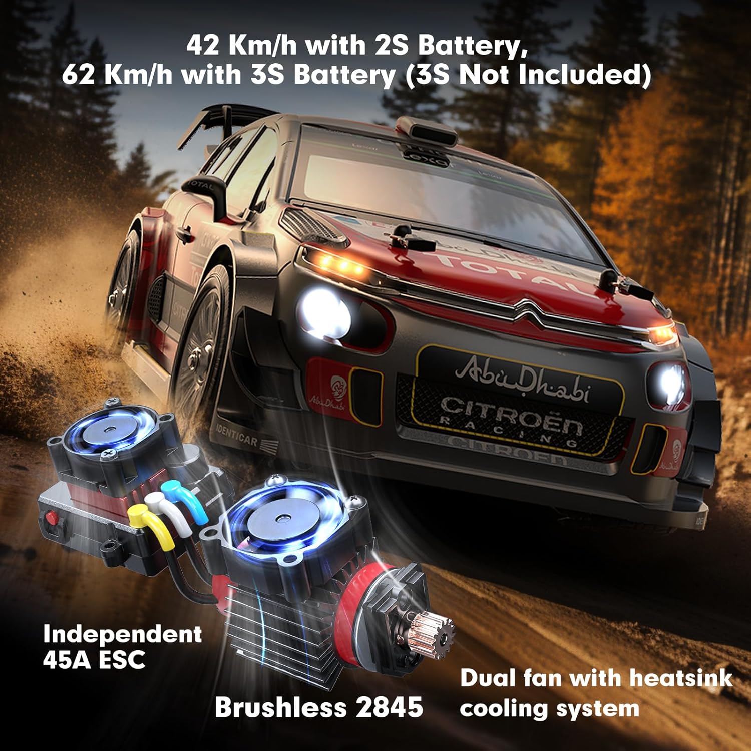 Detalle 2 de MJX Hyper GO 14303 1/14 Citroen C3 40 mph RC car