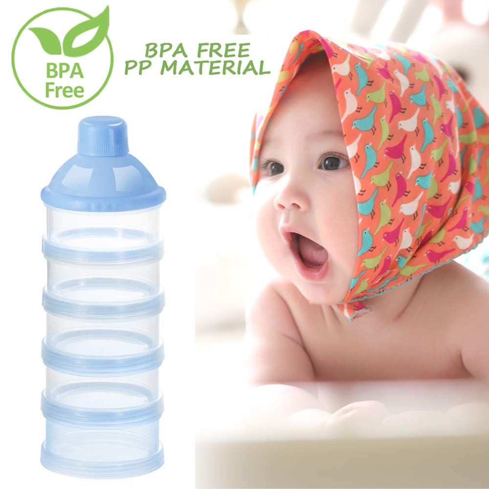 Detalle 2 de Accmor On The Go Formula Dispenser, 5 Stackable BPA-Free PP Compartments