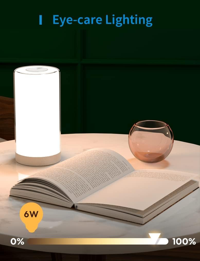 Thumbnail 6 de meross WiFi Lamp smart bedside touch lamp with HomeKit, Alexa & Google Assistant (2.4GHz)