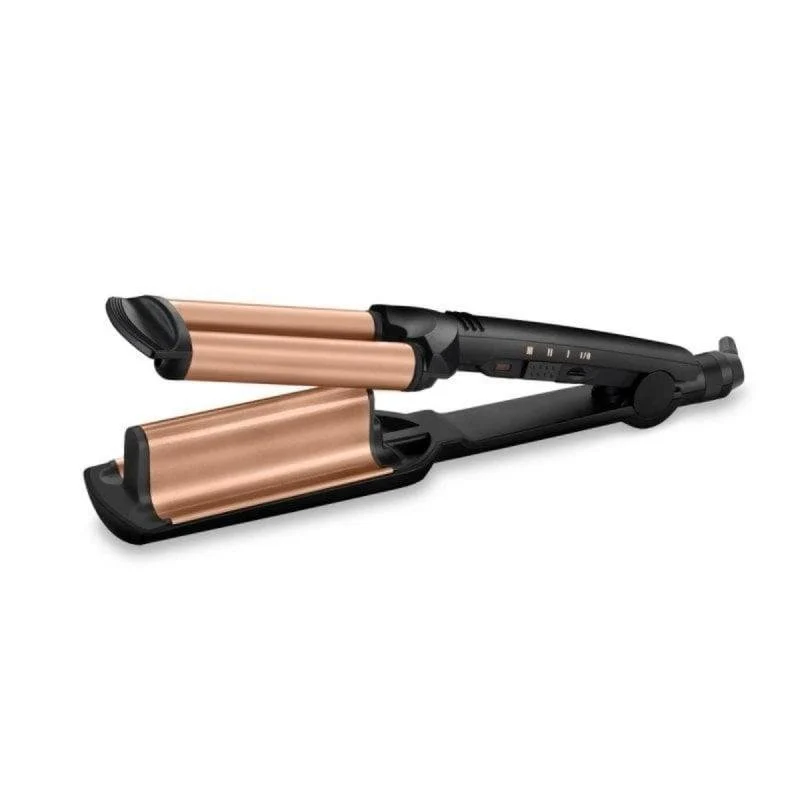 Detalle de Rizador de Pelo BaByliss Deep Waves W2447E: ondas profundas y naturales con acabado de peluquería