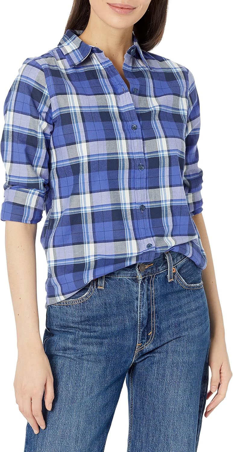 Thumbnail 5 de Amazon Essentials Donna camicia in flanella leggera a maniche lunghe con vestibilità classica