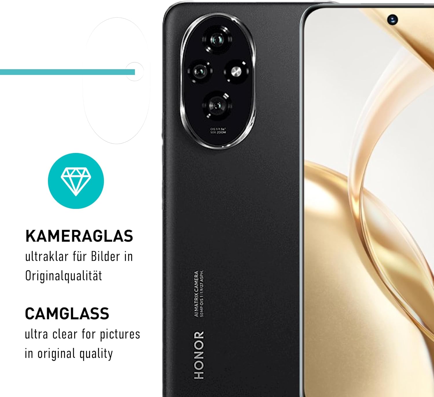 Thumbnail 6 de SmarTect Honor 200 5G TPU Screen Protector, Clear Film and Camera Protectors