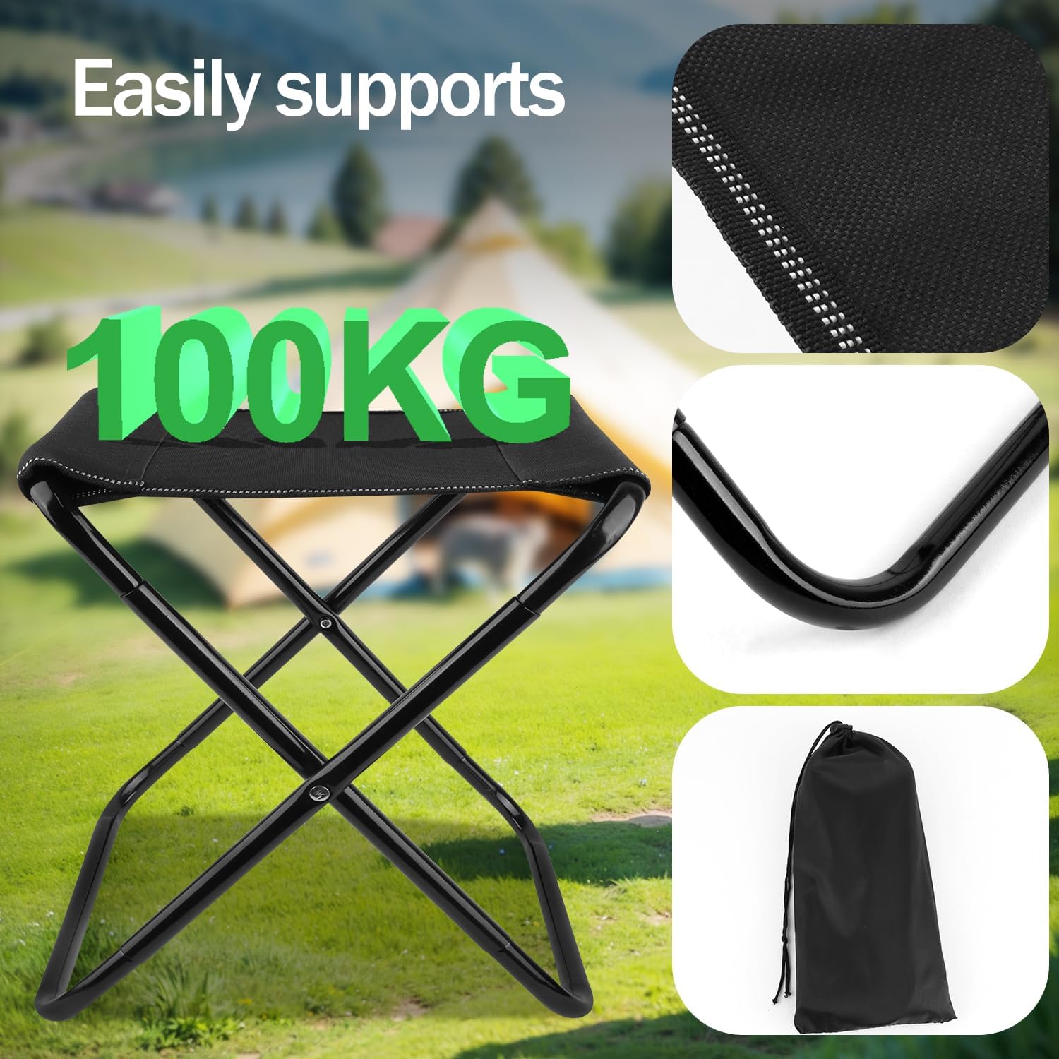 Thumbnail 4 de Camping Klapphocker 32 cm Sitzhöhe