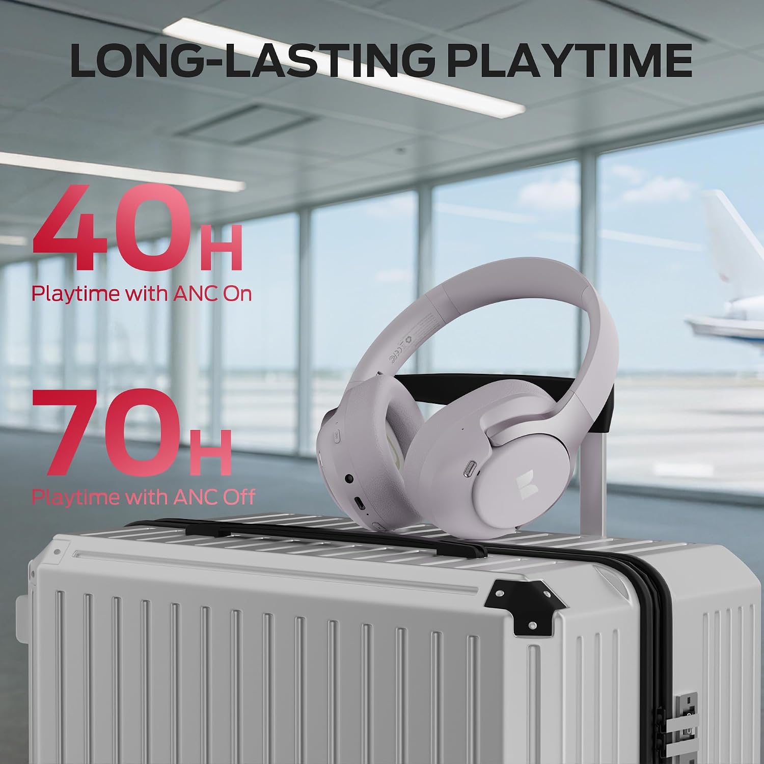 Detalle 2 de Monster Persona 5th H22PP Over-Ear Headphones, ANC, Bluetooth 6.0, Purple
