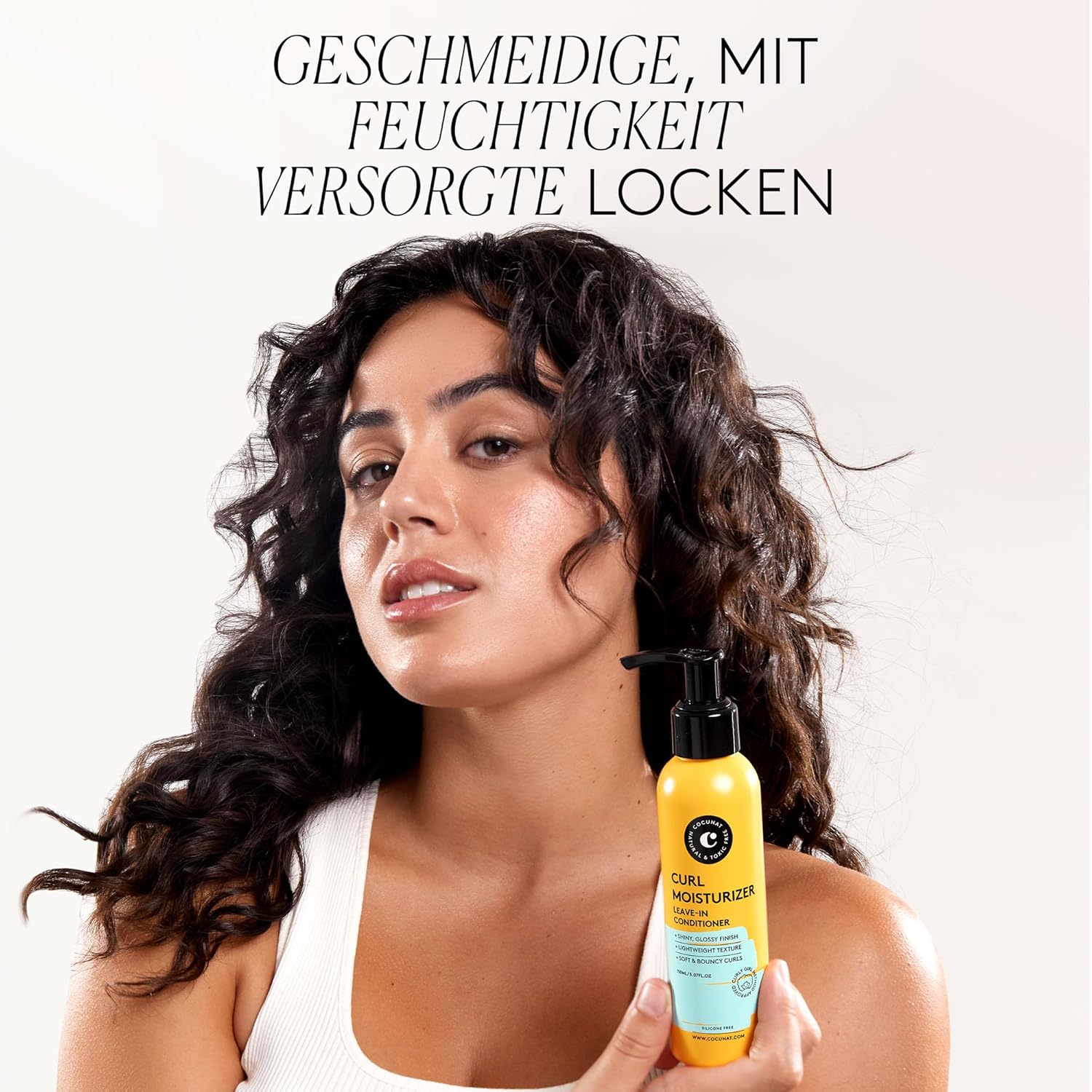 Detalle de COCUNAT Curl Moisturizer Leave-in – 2er-Pack, Feuchtigkeit & Definition für flexible Locken (je 150 ml)