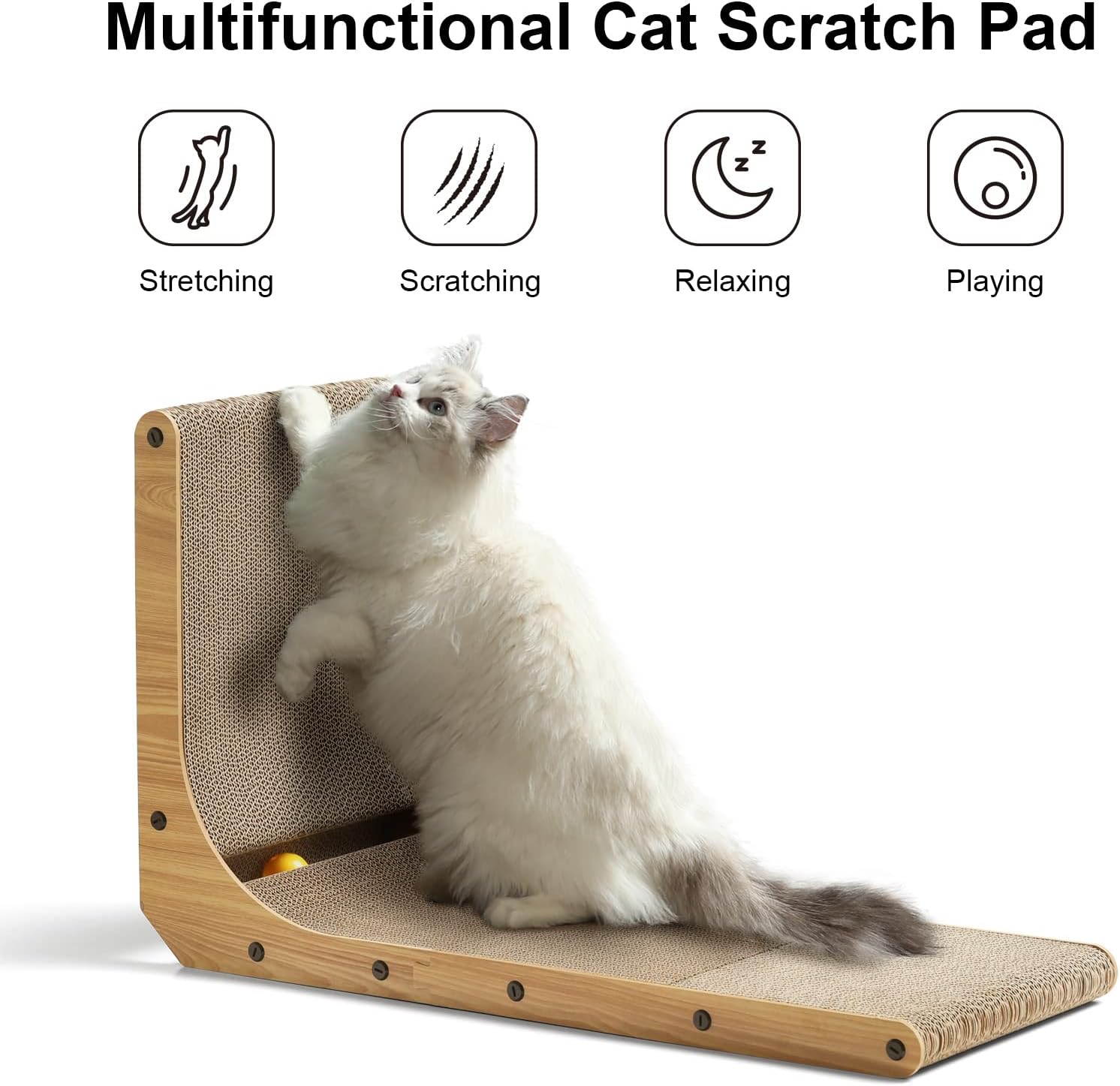 Detalle 2 de FUKUMARU 26.8 Inch L Shape Cat Scratcher