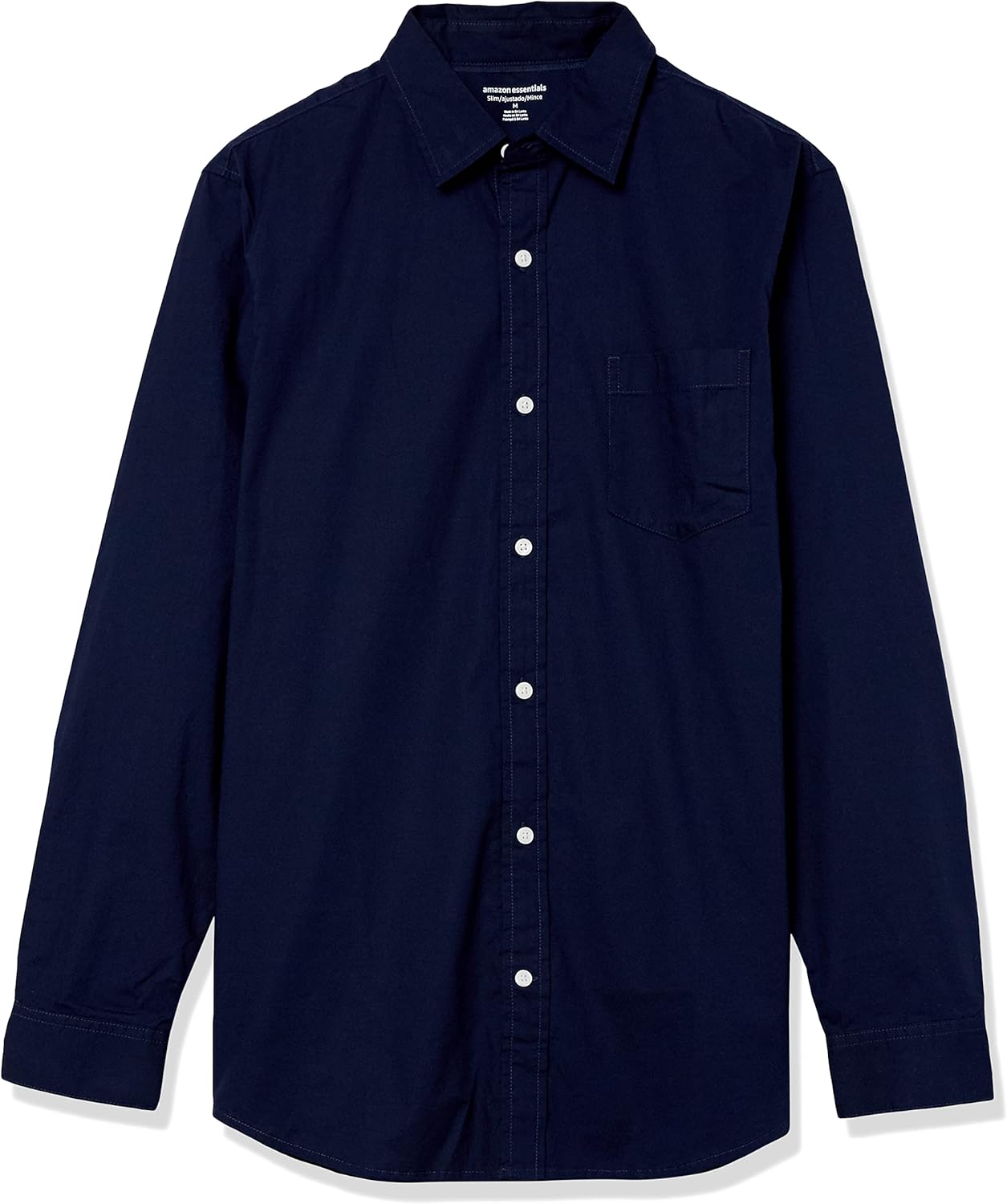Thumbnail 5 de Amazon Essentials Herren Langärmliges Hemd aus Stretch-Popeline, Slim Fit