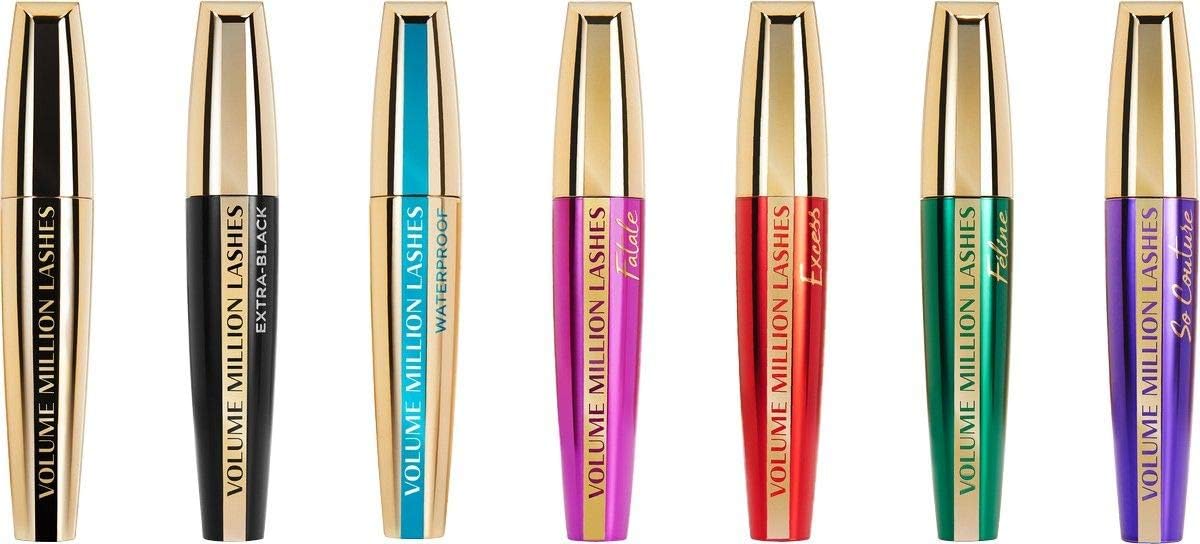 Detalle de L'Oréal 755104/09-6/52-2 mascara, svart, 9,5 ml med volym och fransseparering