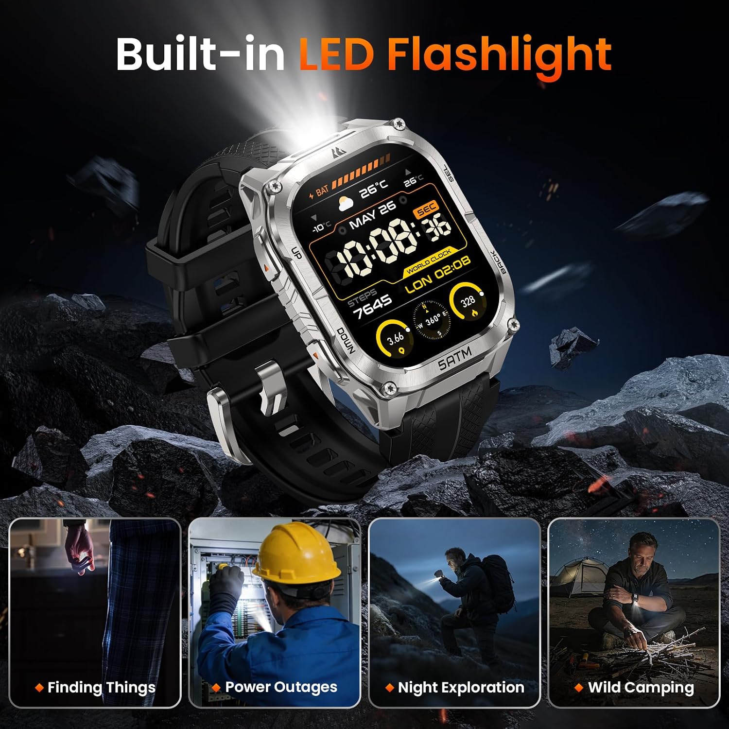 Detalle de KOSPET TANK M4C GPS smart watch
