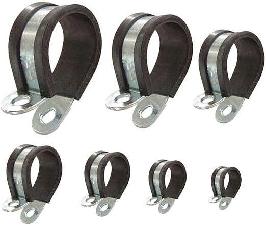 Abrazaderas con goma de 50 mm - 6 unidades 🛠
