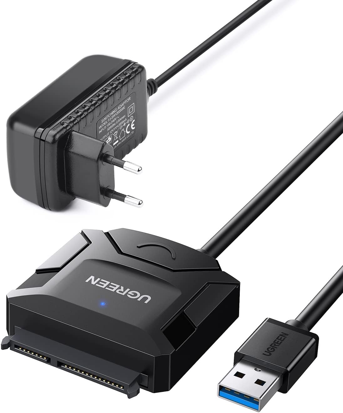 Detalle de UGREEN USB 3.0 auf SATA Adapter 12V 2A